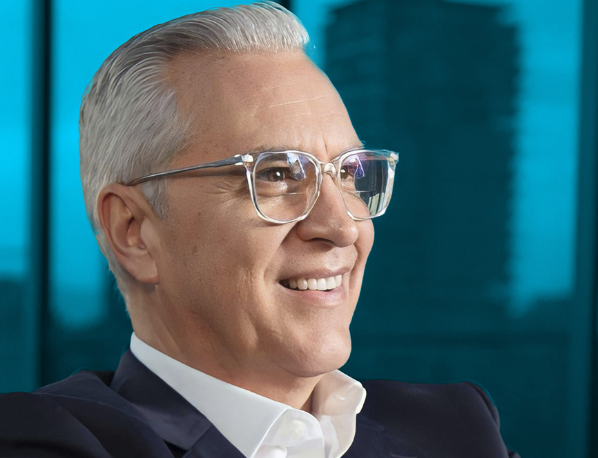 Geschäftsmann mit einem schönen Lächeln