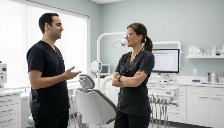 Behandlung in der Zahnarztpraxis Dr. Javadi & Kollegen