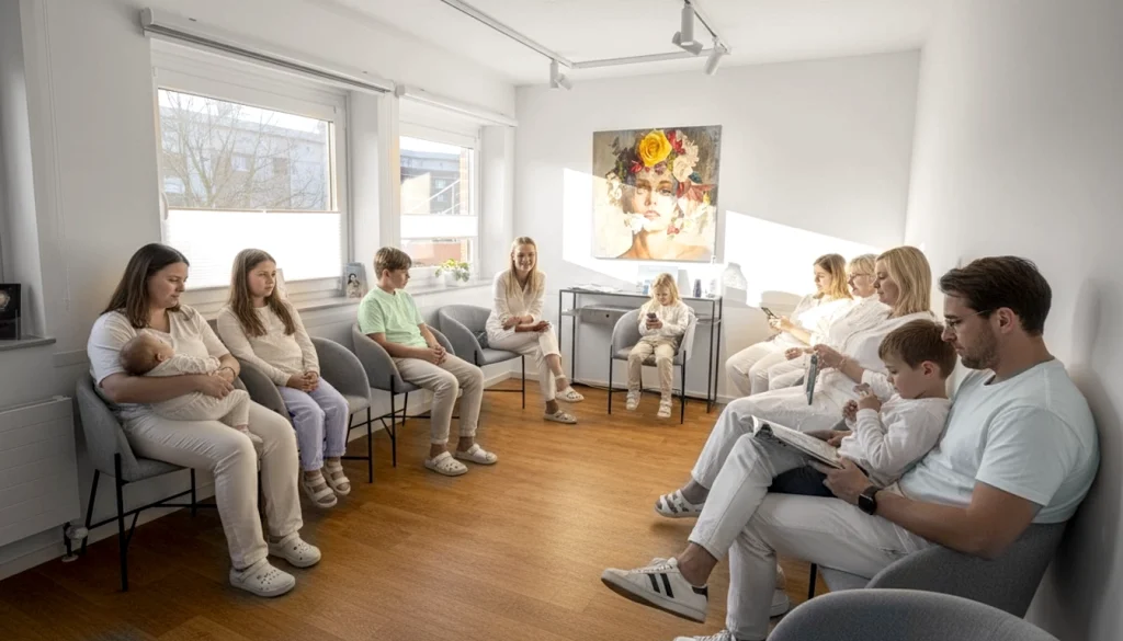 Wartezimmer der Zahnarztpraxis Dr. Javadi in Düsseldorf